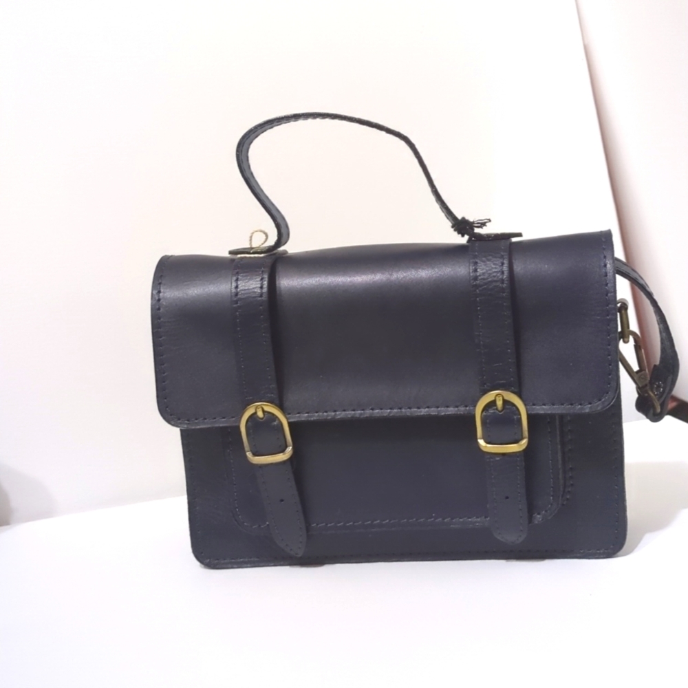 Studio Moda Small Crossbody Bag in Navy